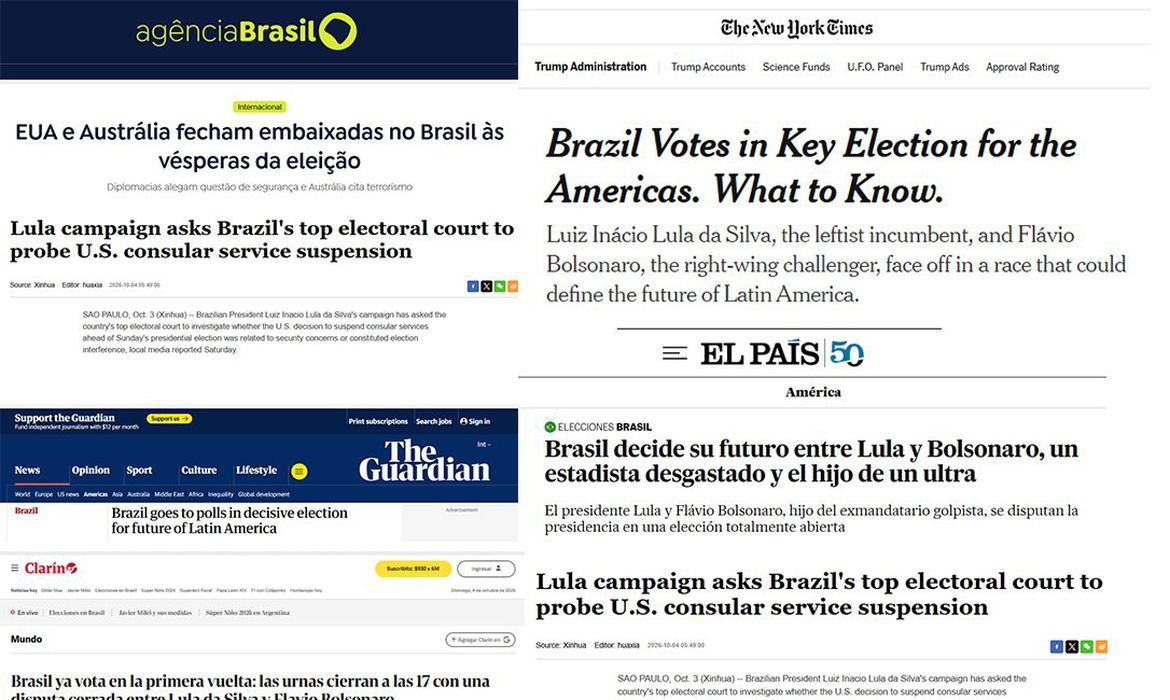 Jornais dizem que voto no Brasil define geopolítica na América Latina