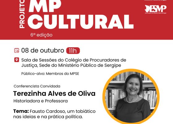 MP Cultural: Professora Terezinha Oliva será a convidada da sexta edição