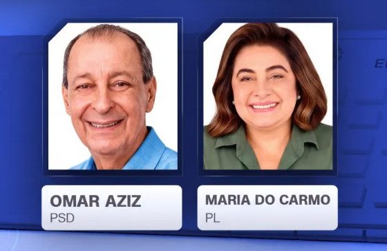 Omar Aziz e Maria do Carmo vão ao 2º turno pelo governo do Amazonas