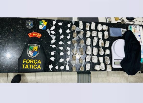Polícia Militar apreende maconha e cocaína no município de Riachão do Dantas