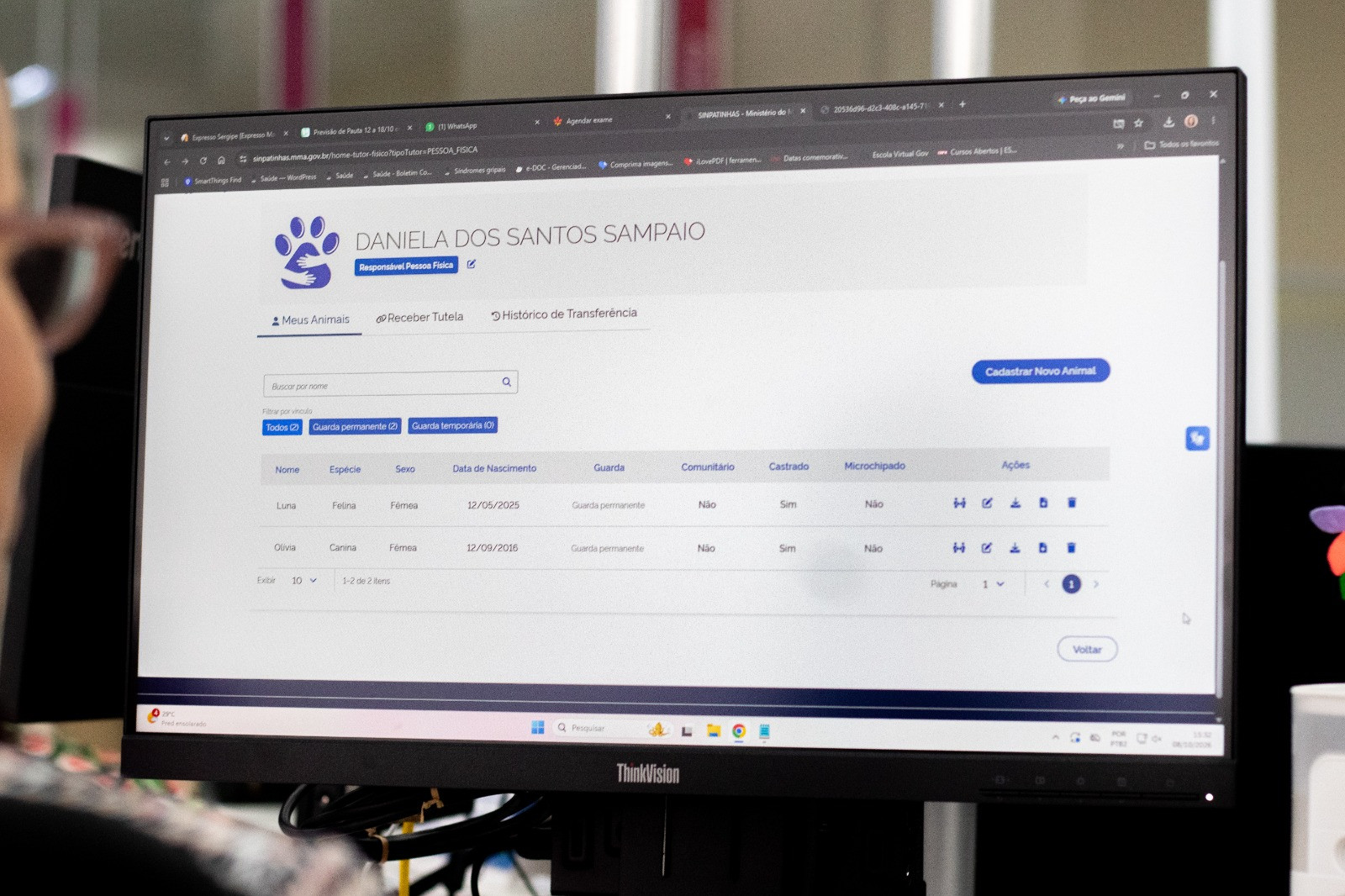 Secretaria da Saúde reforça importância do cadastro de animais na plataforma SinPatinhas