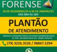 Defensoria Pública atende em regime de plantão de 20 de