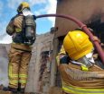 TRABALHO DO CORPO DE BOMBEIROS É CONCLUÍDO NO INCÊNDIO EM