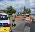 Via é interditada para obra da Iguá; 26 bairros de